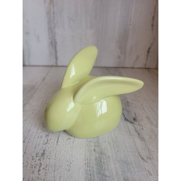 Small Easter light green bunny rabbit home decor - Picture 1 of 5
